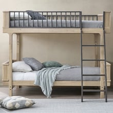 Melea Single Rubberwood Convertible Bunk Bed